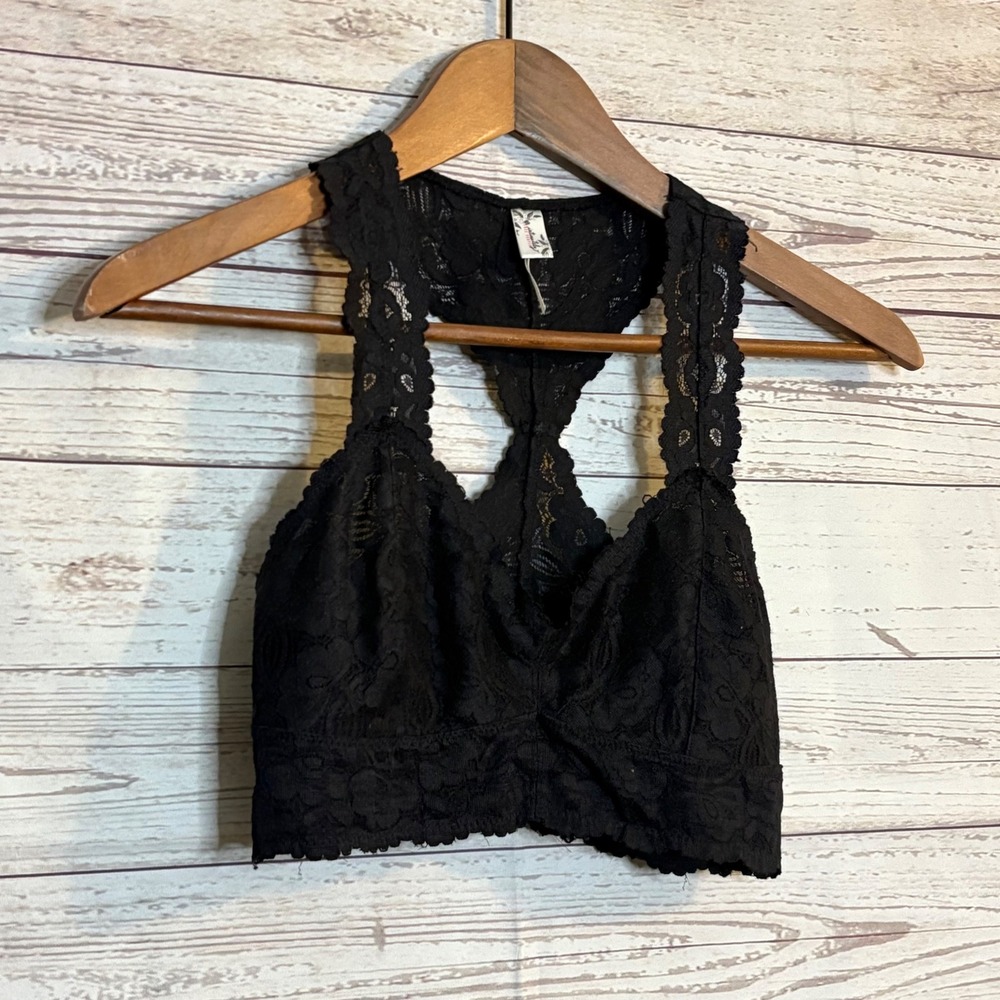 Intimately by Free People Bralette 2pk Black White‎ S/P - Picture 2 of 10